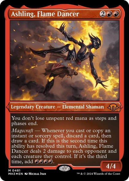 Ashling, Flame Dancer (Foil Etched), Modern Horizons 3 481
