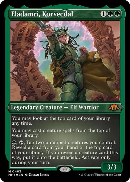 Eladamri, Korvecdal (Foil Etched), Modern Horizons 3 483