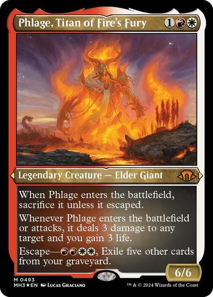 Phlage, Titan of Fire's Fury (Foil Etched), Modern Horizons 3 493