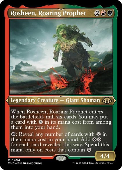 Rosheen, Roaring Prophet (Foil Etched), Modern Horizons 3 494