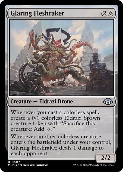 Glaring Fleshraker (Ripple Foil), Modern Horizons 3 507