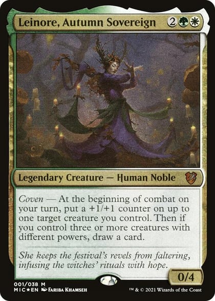 Leinore, Autumn Sovereign (Display Commander) - Thick Stock, Commander: Innistrad: Midnight Hunt 1