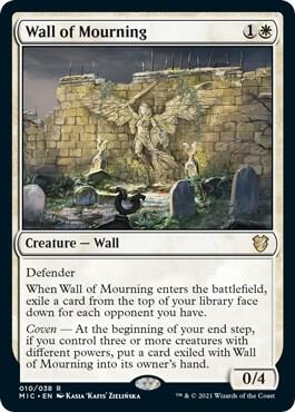 Wall of Mourning, Commander: Innistrad: Midnight Hunt 10