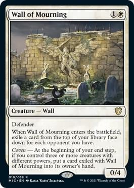Wall of Mourning, Commander: Innistrad: Midnight Hunt 10