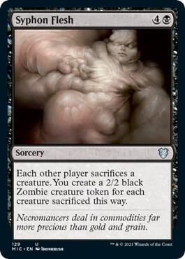 Syphon Flesh, Commander: Innistrad: Midnight Hunt 129