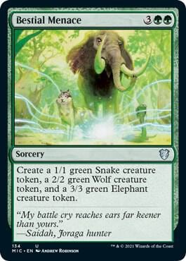 Bestial Menace, Commander: Innistrad: Midnight Hunt 134