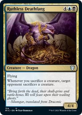 Ruthless Deathfang, Commander: Innistrad: Midnight Hunt 154