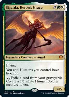 Sigarda, Heron's Grace, Commander: Innistrad: Midnight Hunt 155
