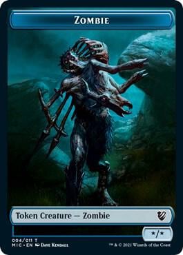 Zombie (004) // Zombie (005) Double-Sided Token, Commander: Innistrad: Midnight Hunt 4 // 5