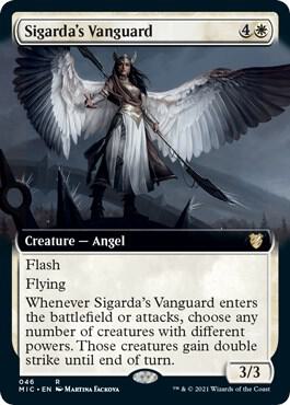 Sigarda's Vanguard (Extended Art), Commander: Innistrad: Midnight Hunt 46