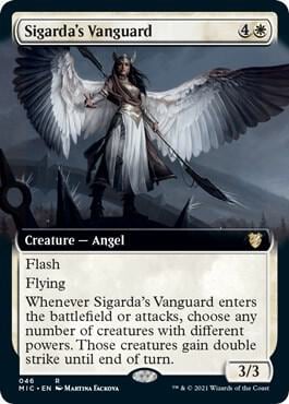 Sigarda's Vanguard (Extended Art), Commander: Innistrad: Midnight Hunt 46
