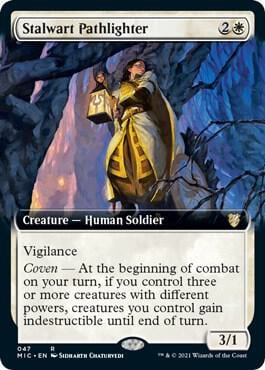 Stalwart Pathlighter (Extended Art), Commander: Innistrad: Midnight Hunt 47