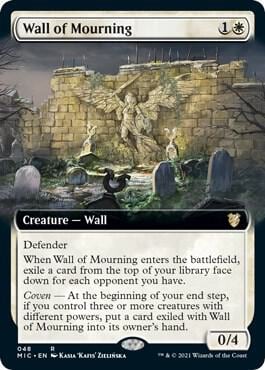 Wall of Mourning (Extended Art), Commander: Innistrad: Midnight Hunt 48