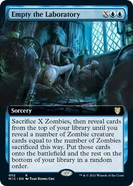 Empty the Laboratory (Extended Art), Commander: Innistrad: Midnight Hunt 52