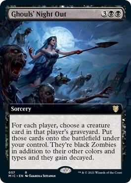 Ghouls' Night Out (Extended Art), Commander: Innistrad: Midnight Hunt 57