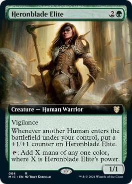 Heronblade Elite (Extended Art), Commander: Innistrad: Midnight Hunt 64