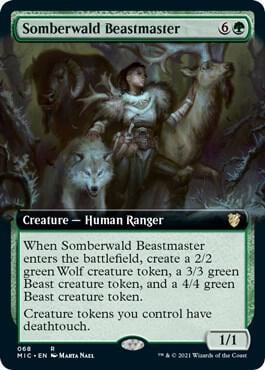 Somberwald Beastmaster (Extended Art), Commander: Innistrad: Midnight Hunt 68