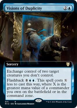 Visions of Duplicity (Extended Art), Commander: Innistrad: Midnight Hunt 71