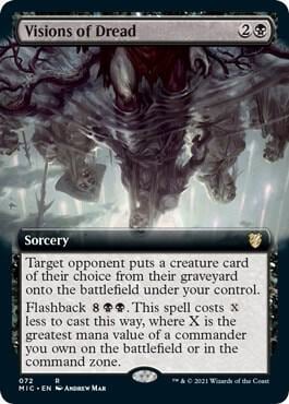 Visions of Dread (Extended Art), Commander: Innistrad: Midnight Hunt 72