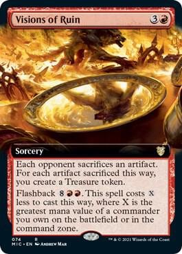 Visions of Ruin (Extended Art), Commander: Innistrad: Midnight Hunt 74