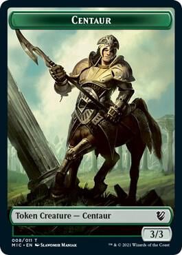 Centaur // Wolf Double-Sided Token, Commander: Innistrad: Midnight Hunt 8 // 13