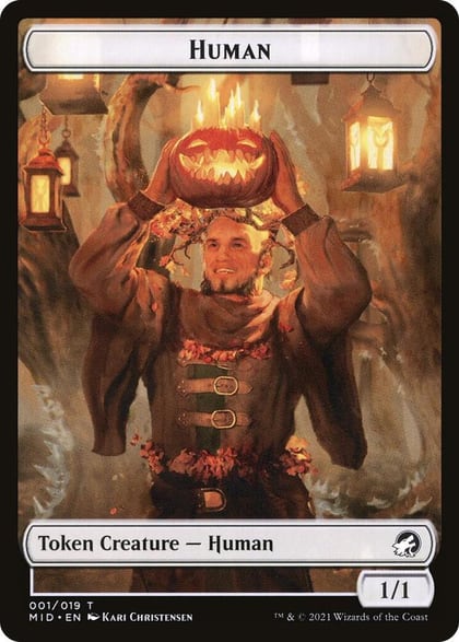 Human // Insect Double-Sided Token, Innistrad: Midnight Hunt 1 // 9
