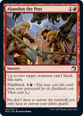 Abandon the Post, Innistrad: Midnight Hunt 127