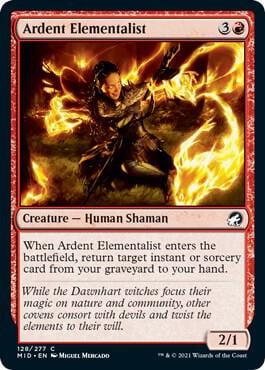 Ardent Elementalist, Innistrad: Midnight Hunt 128