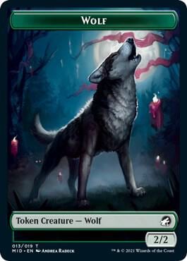 Wolf // Vampire Double-Sided Token, Innistrad: Midnight Hunt 13 // 14