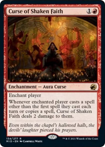 Curse of Shaken Faith, Innistrad: Midnight Hunt 134