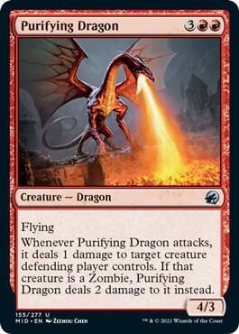 Purifying Dragon, Innistrad: Midnight Hunt 155
