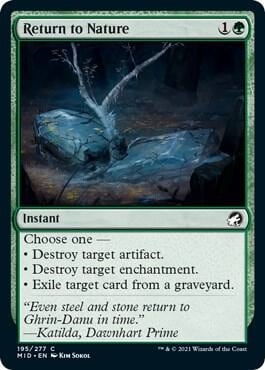 Return to Nature, Innistrad: Midnight Hunt 195