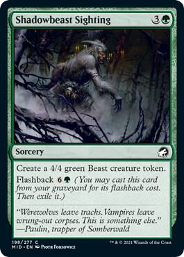 Shadowbeast Sighting, Innistrad: Midnight Hunt 198