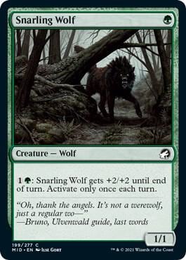 Snarling Wolf, Innistrad: Midnight Hunt 199