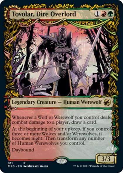 Tovolar, Dire Overlord (Showcase), Innistrad: Midnight Hunt 311