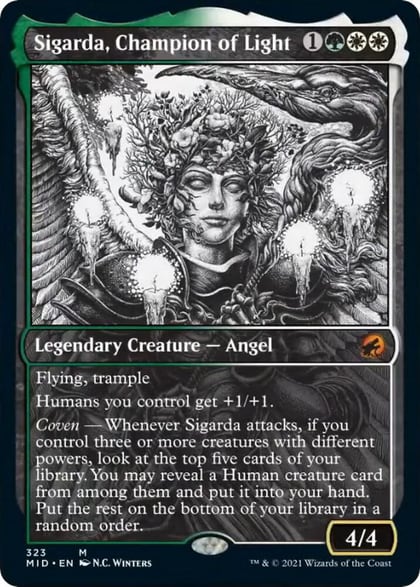 Sigarda, Champion of Light (Showcase), Innistrad: Midnight Hunt 323