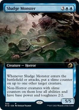 Sludge Monster (Extended Art), Innistrad: Midnight Hunt 340