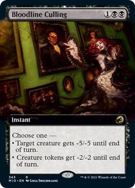 Bloodline Culling (Extended Art), Innistrad: Midnight Hunt 343