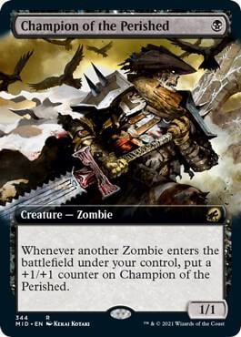 Champion of the Perished (Extended Art), Innistrad: Midnight Hunt 344