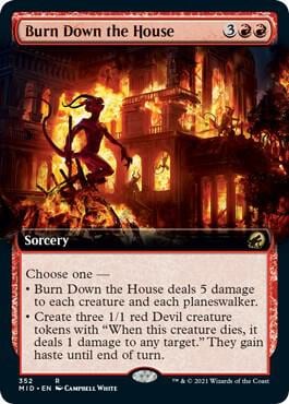 Burn Down the House (Extended Art), Innistrad: Midnight Hunt 352