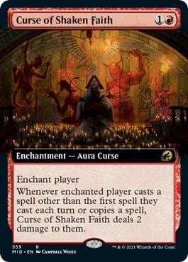 Curse of Shaken Faith (Extended Art), Innistrad: Midnight Hunt 353