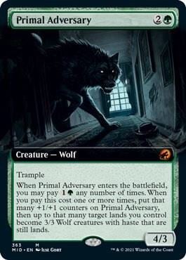 Primal Adversary (Extended Art), Innistrad: Midnight Hunt 363