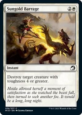 Sungold Barrage, Innistrad: Midnight Hunt 36