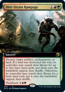 Dire-Strain Rampage (Extended Art), Innistrad: Midnight Hunt 370