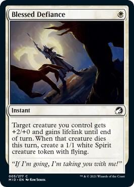 Blessed Defiance, Innistrad: Midnight Hunt 5