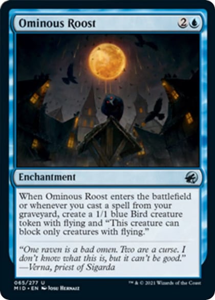 Ominous Roost, Innistrad: Midnight Hunt 65