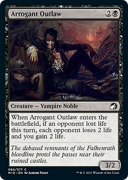 Arrogant Outlaw, Innistrad: Midnight Hunt 84