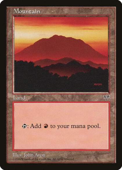 Mountain (Red), Mirage #18540