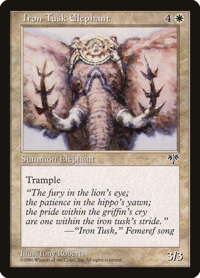 Iron Tusk Elephant, Mirage #5108