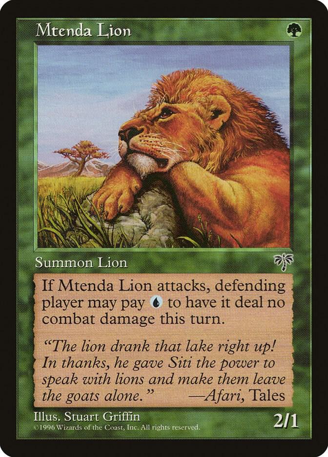 Mtenda Lion, Mirage #5158